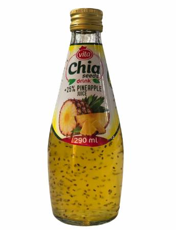 VITA CHIA SEEDS DRINK PINEAPPLE 290ML