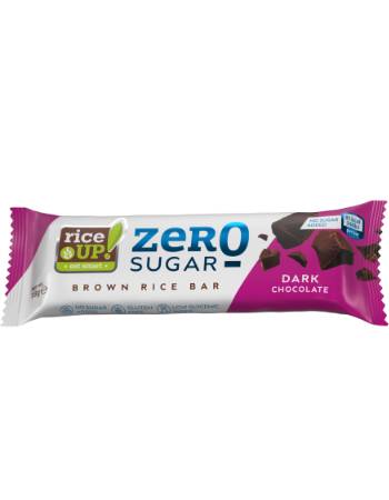 RICE UP ZERO SUGAR DARK CHOCOLATE BAR 18G