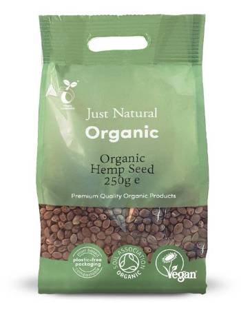 JUST NATURAL HEMP SEED 250G