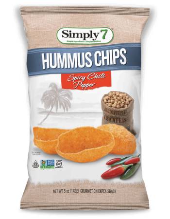 SIMPLY 7 HUMMUS CRISPS SPICY CHILLI PEPPER 113G