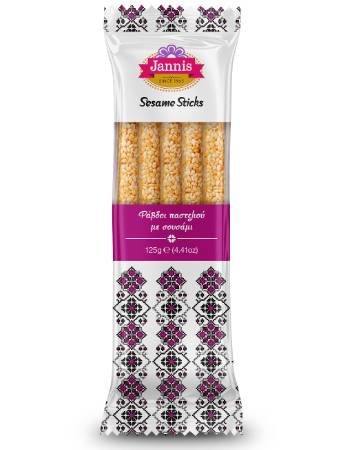 JANNIS SESAME STICKS 125G