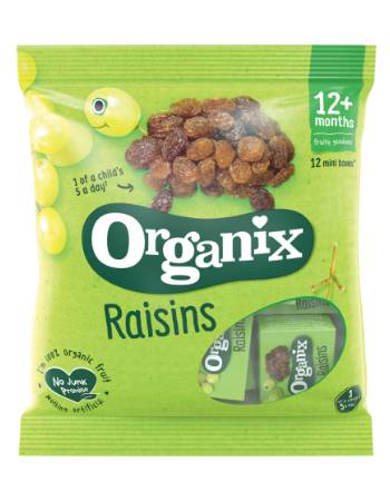 ORGANIX GOODIES RAISINS MINI BOXES 6 PACK