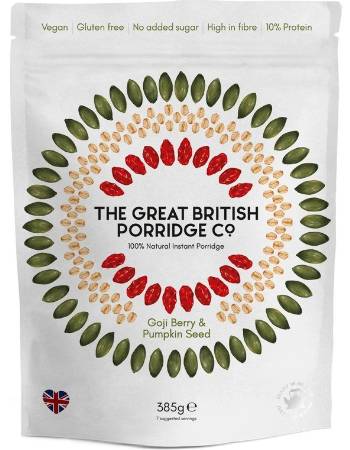 THE GREAT BRITISH PORRIDGE CO (GOJI BERRY & PUMPKIN SEEDS) 385G