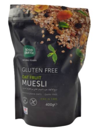 GOOD EARTH GLUTEN FREE OAT FRUIT MUESLI 400G