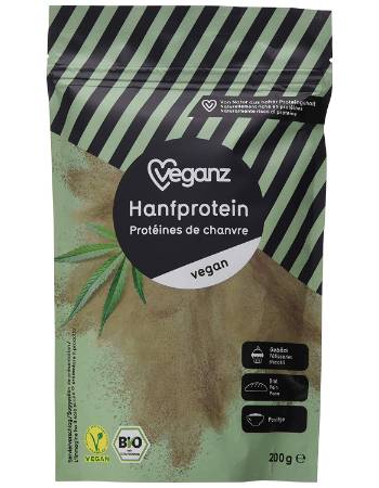 VEGANZ ORGANIC HEMP PROTEIN 200G