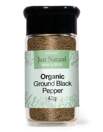 JUST NATURAL GROUND BLACK PEPPER 42G