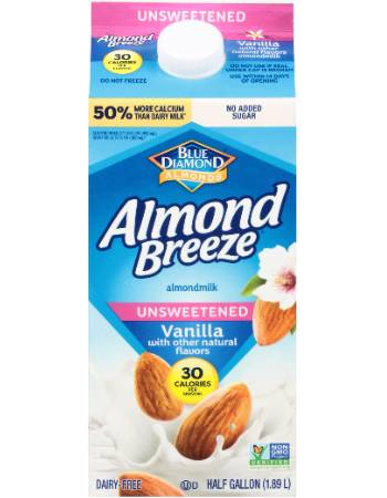 BLUE DIAMOND ALMOND MILK UNSWEETENED 1L