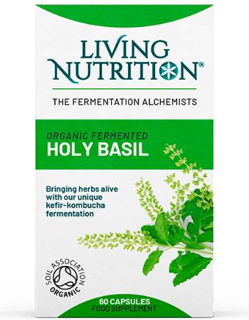 LIVING NUTRITION ORGANIC FERMENTED HOLY BASIL 60 CAPSULES