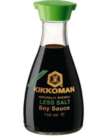 KIKKOMAN SOY SAUCE (LESS SALT) 170ML