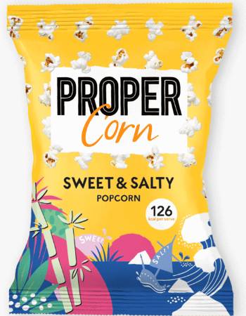 PROPERCORN SWEET AND SALTY POPCORN 90G