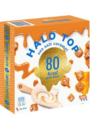 HALO TOP SEA SALT CARAMEL (80 CALORIES) 60G | 3 BARS