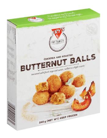 FRYS CHICKPEA & ROASTED BUTTERNUT BALLS 240G