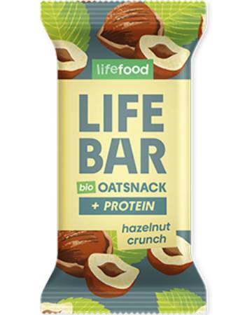 LIFEFOOD BIO OAT SNACK PROTEIN 40G | HAZELNUT CRUNCH