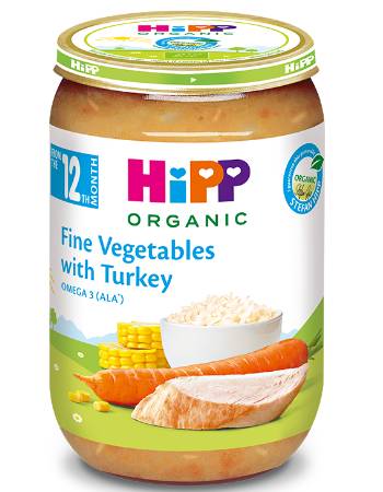 HIPP FINE VEGETABLES WITH TURKEY 220G