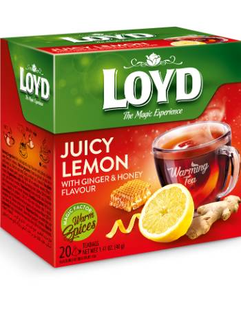 LOYD WARM JUICY LEMON GINGER & HONEY TEA (20 TEABAGS)