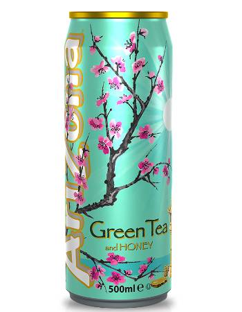 ARIZONA GREEN TEA WHITH HONEY 330ML