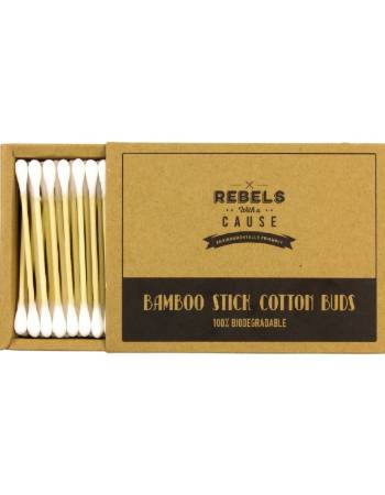 REBELS BAMBOO STICK COTTON BUDS 200 PIECES