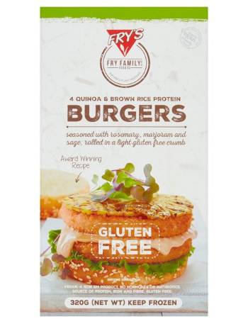 FRYS QUINOA BURGERS 32OG