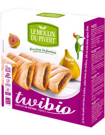 LE MOULIN DU PIVERT TWIBIO 6 BISCUIT BARS FILLED WITH FIGS