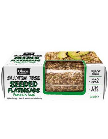 OLINA'S SEEDED FLATBREADS PUMPKIN 100G