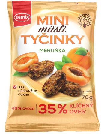 SEMIX MUESLI STICKS SALTY 55G | APRICOT