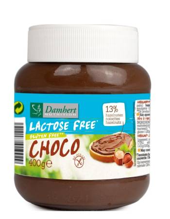 DAMHERT LACTOSE FREE CHOCOLATE PASTE 400G