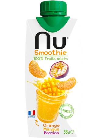 NU SMOOTHIE ORANGE MANGO & PASSION FRUIT 330ML