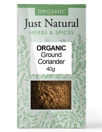 JUST NATURAL GROUND CORIANDER 40G