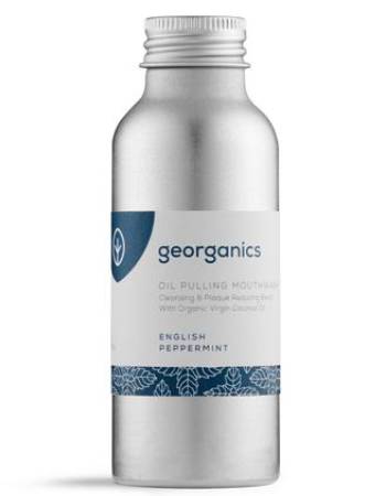 GEORGANICS OIL PULLING MOUTHWASH PEPPERMINT 100ML