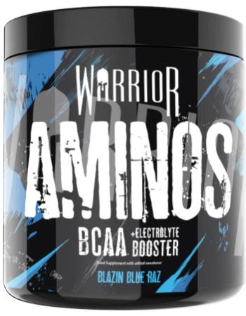 WARRIOR AMINOS BCAA POWDER - 360G BLAZIN BLUE RASPBERRY