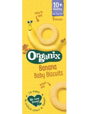 ORGANIX BANANA RINGS BABY BISCUITS 54G