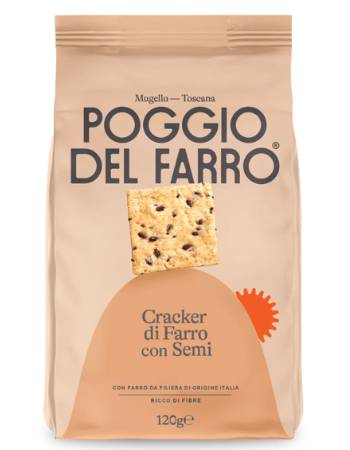 POGGIO DEL FARRO SPELT CRACKERS WITH MIXED SEEDS 120G