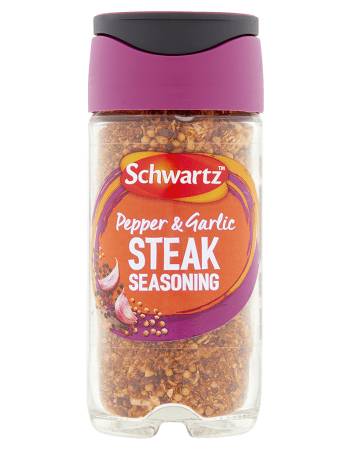 SCHWARTZ PEPPER & GARLIC STEAK SEASONING 46G