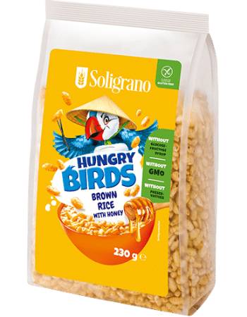 SOLGRANO HUNGRY BIRDS CEREAL RICE & HONEY 230G | GLUTEN FREE