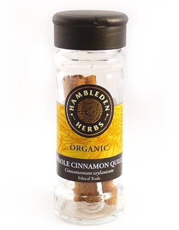 HAMBLEDEN HERBS ORGANIC WHOLE CINNAMON QUILL 3G