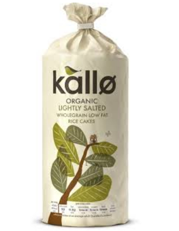 KALLO LOW FAT RICE CAKES 130G