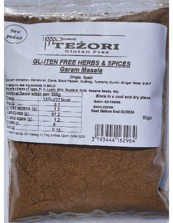 GLUTENFREEBISS GLUTEN FREE GARAM MASALA 80G