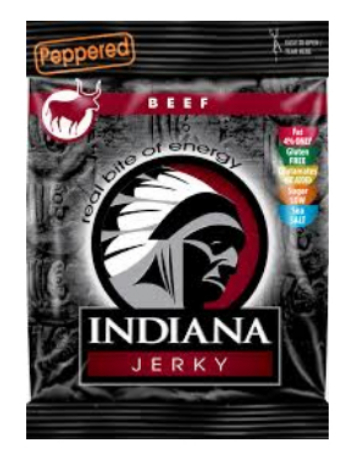 INDIANA JERKY PEPPERED BEEF 25G