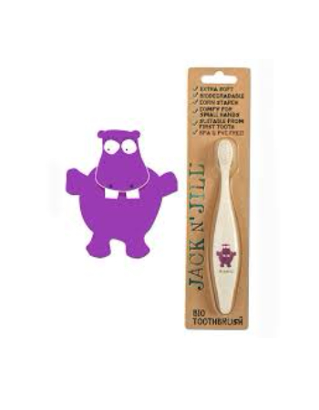 JACK N' JILL BIO TOOTHBRUSH - HIPPO