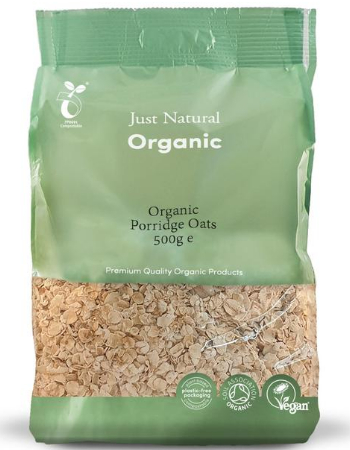 JUST NATURAL ORG PORRIDGE OATS 500G