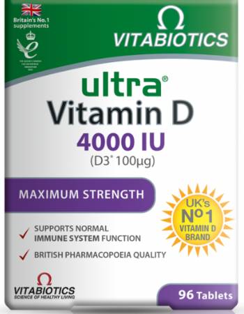 VITABIOTICS VITAMIN D 4000 IU MAXIMUM STRENGHT | 96 MINI TABLETS