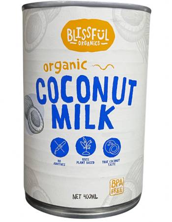 BLISSFUL ORGANICS COCONUT MILK 17% 400ML