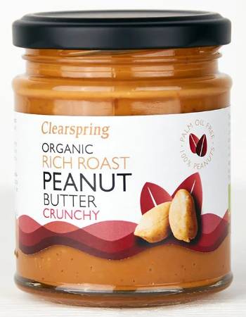 CLEARSPRING CRUNCHY PEANUT BUTTER 170G