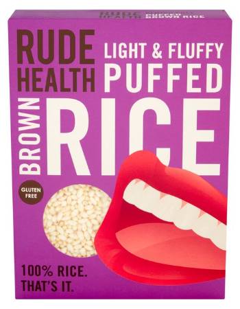 RUDE HEALTH PUFFED BROWN RICE 225G