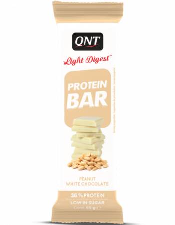 QNT LIGHT DIGEST PEANUT WHITE CHOCOLATE BAR 55G