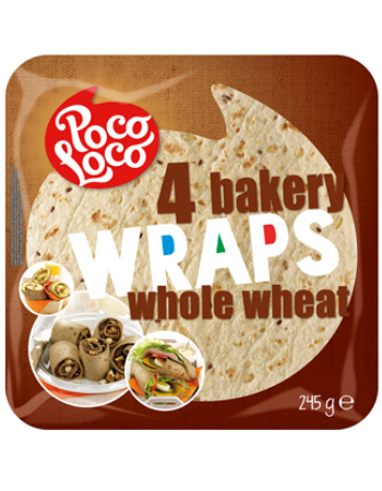 POCO LOCO WRAP WHOLEWHEAT 245G