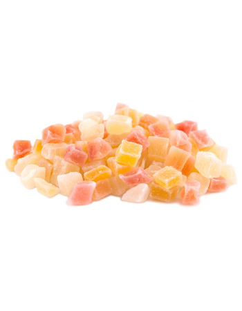 BUY IN BULK DRIED PAPAYA CUBES 1KG