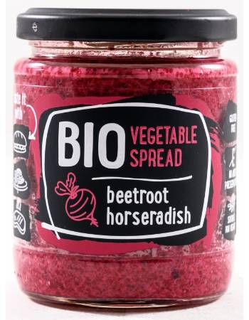 RUDOLFS ORGANIC VEGETABLE SPREAD WITH BEETROOT & HORSERADISH 235G