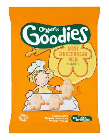 ORGANIX MINI GINGER BREADMEN 25G