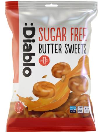 DIABLO SUGAR FREE BUTTER SWEETS 75G